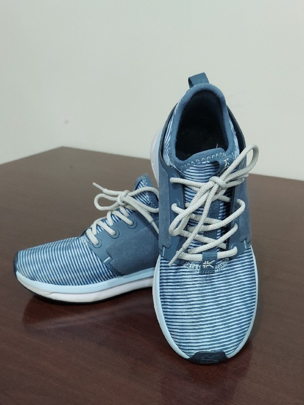 KURU Atom Women's Blue Striped Lightweight Sneakers - Picture 11 of 11